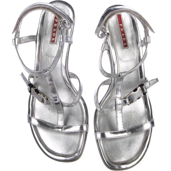 Authentic buckle logo Prada Sandals - Picture 3 of 8